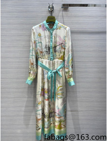 Gucci Tiger Print Silk Dress 2022 49