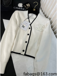 Chanel Knit Cardigan White 2022 62