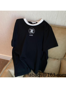 Chanel Cotton T-Shirt Black 2022 06