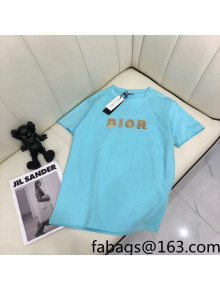 Dior Cotton T-Shirt Blue 2022 29