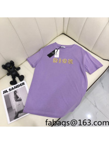 Dior Cotton T-Shirt Purple 2022 30