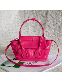 Bottega Veneta Arco Mini Bag in Wax Maxi -Woven Calfskin Bonbon Pink 2021
