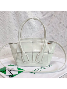 Bottega Veneta Arco Mini Bag in Wax Maxi -Woven Calfskin White 2021