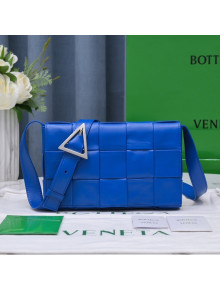 Bottega Veneta Cassette Small Crossbody Bag in Wax Maxi Calfskin Cobalt Blue 2021