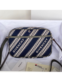 Givenchy Bond Camera bag in Jacquard Check Fabric Navy Blue 2021