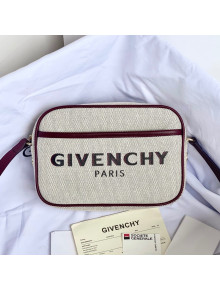 Givenchy Bond Camera bag White Canvas/Brown Leather 2021