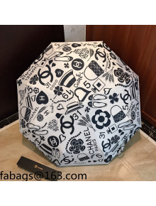 Chanel Umbrella Black/White 2021 52