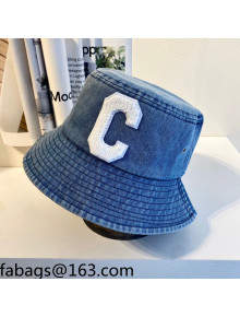 Celine Denim C Bucket Hat Light Blue 2021