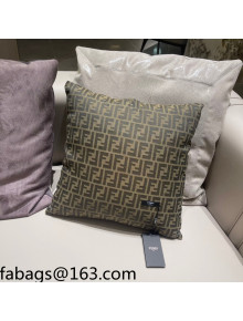 Fendi FF Sqaure Pillow 45x45cm Beige 2021