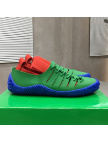 Bottega Veneta Climber Rubber Lace-up Sneakers Red/Green/Blue 2021 04