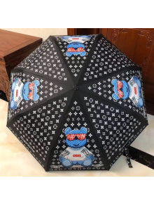 Supreme by LV umbrella for sun & rain black