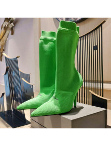 Balenciaga Knit Mid-Half Boots 9cm Green 2021 31