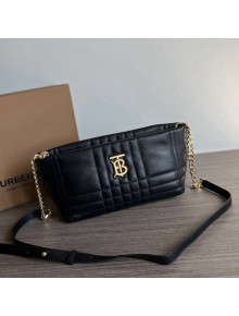 Burberry Small Quilted Lambskin Soft Lola Shoulder Bag Black 2022 804622