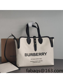 Burberry Medium Canvas Tote bag White/Black 2022 031826