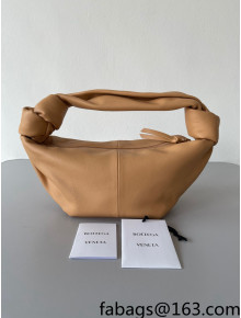 Bottega Veneta Double Knot Mini Top Handle Bag Almond Beige 2022 629635 