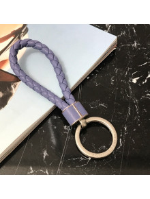 Bottega Veneta Intrecciato Lambskin Key Ring Purple 2022 608783