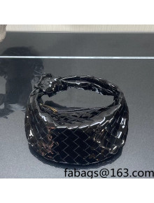 Bottega Veneta Mini Jodie Hobo Bag in Patent Leather Black 2022 651876 