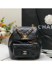 Chanel Duma Calfskin Mini Backpack Black 2021 