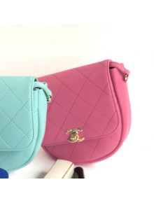 Chanel Lambskin Mini Messenger Bag AS0143 Pink 2021 