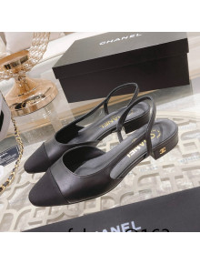 Chanel Slingbacks Shoe G31319 Black 2022 032202