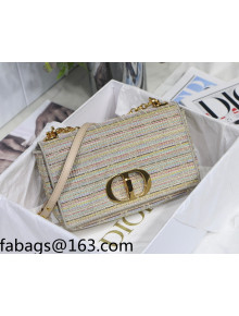 Dior Medium Caro Bag in in Multicolor Stripes Embroidery 2021