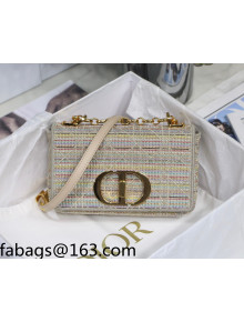 	 Dior Small Caro Bag in in Multicolor Stripes Embroidery 2021