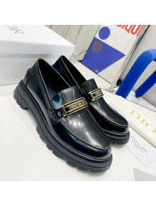 Dior Code Loafers in Black Brushed Calfskin 2021 31