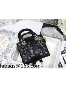 Dior Lady Dior MY ABCDior Small Bag in Black Cannage Lambskin 2022 M8001 36
