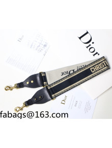 Dior 'Christian Dior' Embroidered Strap Black/Beige 2022 44