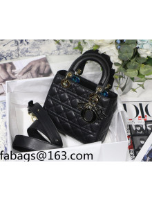 Dior Lady Dior MY ABCDior Small Bag in Black Cannage Lambskin 2022 M8013 48