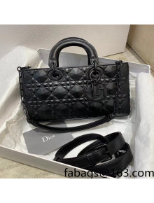 Dior Lady D-Joy Bag in Matte Diamond-Cannage Lambskin Black 2022