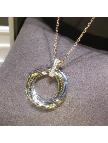 Cartier Nologo Trinity Necklace with Diamonds 06