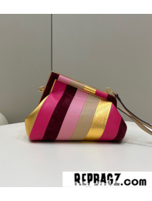 2022 Fendi First Small Leather Bag with Multicolor Inlay 80035M