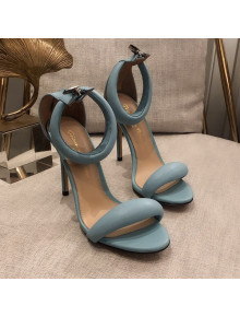 Gianvito Rossi Leather Heel Sandals 7.5/10.5cm Blue 2021 72
