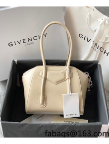 Givenchy Antigona Lock Mini Bag in Box Leather Beige 2021