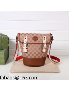 Gucci GG Canvas Shoulder Bag 630819 Apricot 2021 