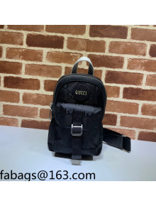 Gucci Off The Grid GG Nylon Sling Backpack ‎658631 Black 2022