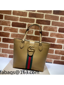 Gucci Leather GG Small Tote Bag 652680 Brown 2022