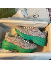 Gucci Rhyton Sneakers Beige/Green 2022 19