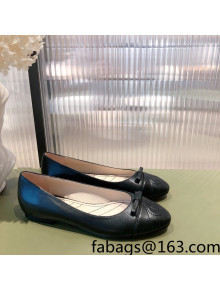Gucci Leather Bow Ballet Flat Black 2022 08