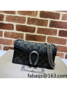Gucci Dionysus Small Shoulder Bag in Black GG Denim Jacquard 499623 2022