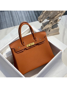 Hermes Birkin 30cm Bag in Togo Calfskin Brown/Gold 2022