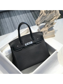 Hermes Birkin 30cm Bag in Togo Calfskin Black/Silver 2022