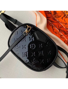 Louis Vuitton Monogram Patent Leather Belt Bag M90464 Black 2019