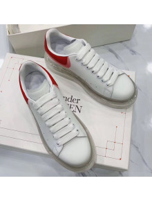 Alexander McQueen Clear Sole Sneakers White/Red 2019
