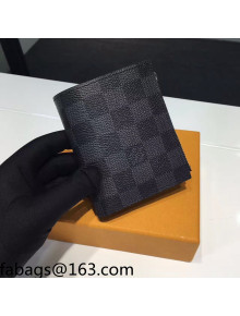 Louis Vuitton Smart Wallet in Damier Graphite Canvas N64021 Black 2021
