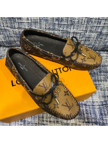 Louis Vuitton Gloria Monogram Reverse Canvas Flat Loafer 2021