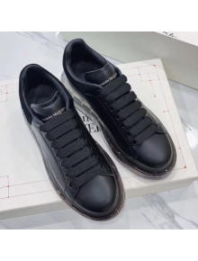 Alexander McQueen Clear Sole Sneakers Black Leather 2019
