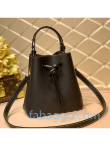 Louis Vuitton Soft Calfskin Knot Bucket Bag PM M45396 Black 2020