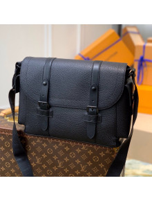 Louis Vuitton Christopher Messenger Bag in Taurillon leather M58476 Black 2021